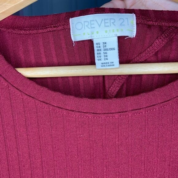 F21+ Fitted Ribbed Dress - Picture 6 of 8